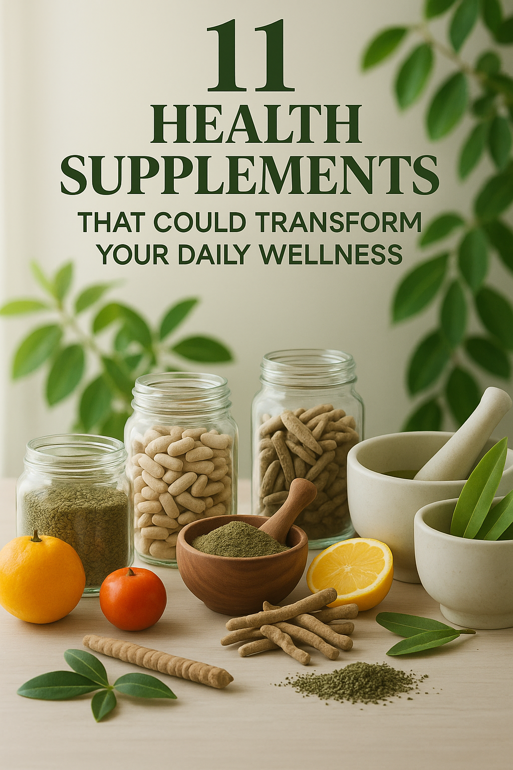 11 Health Supplements That Could Transform Your Daily Wellness