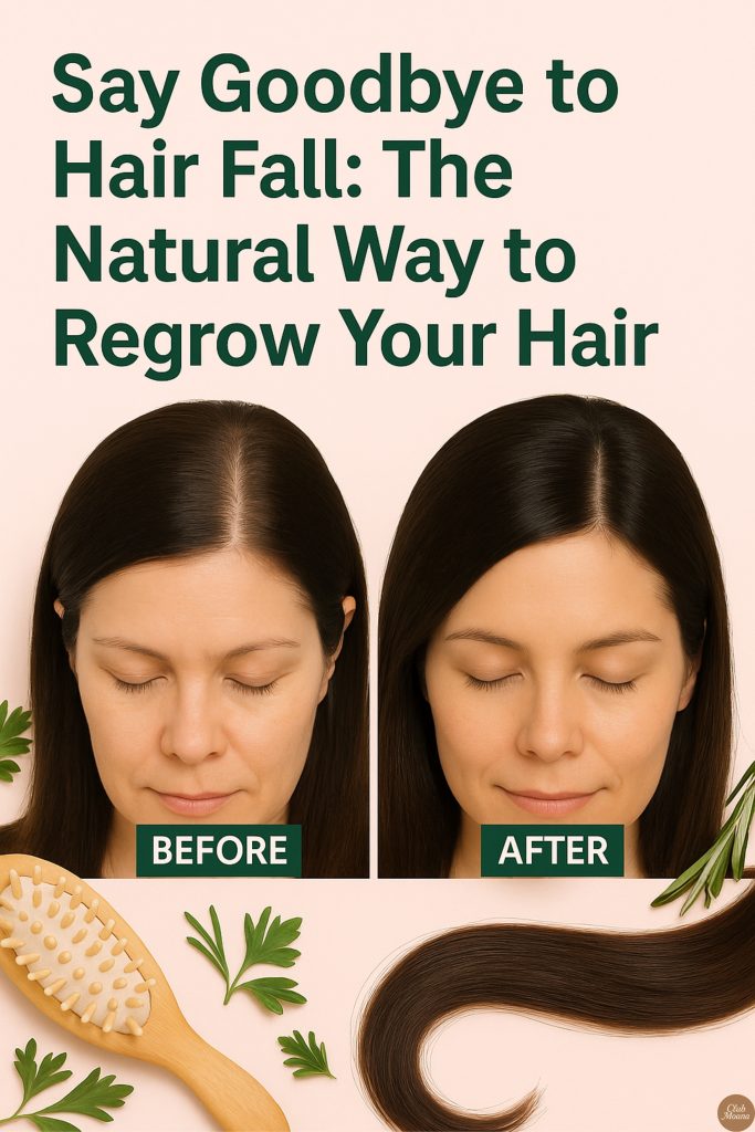 Say Goodbye to Hair Fall: The Natural Way to Regrow Your Hair