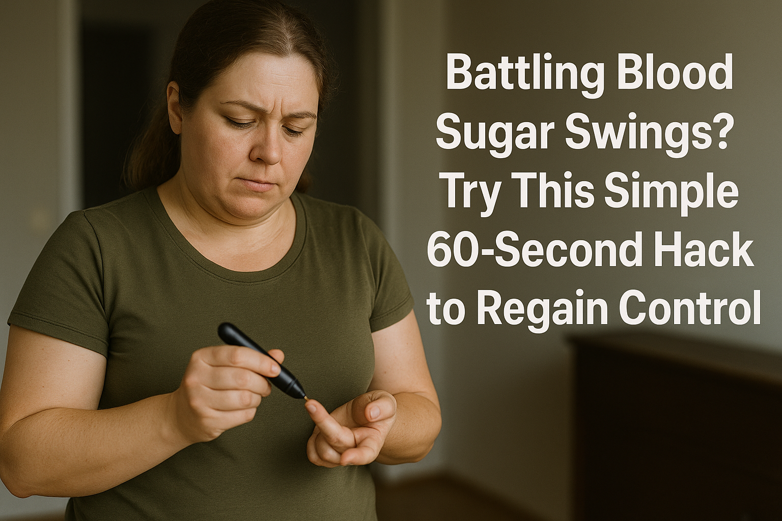 Battling Blood Sugar Swings? Try This Simple 60-Second Hack to Regain Control
