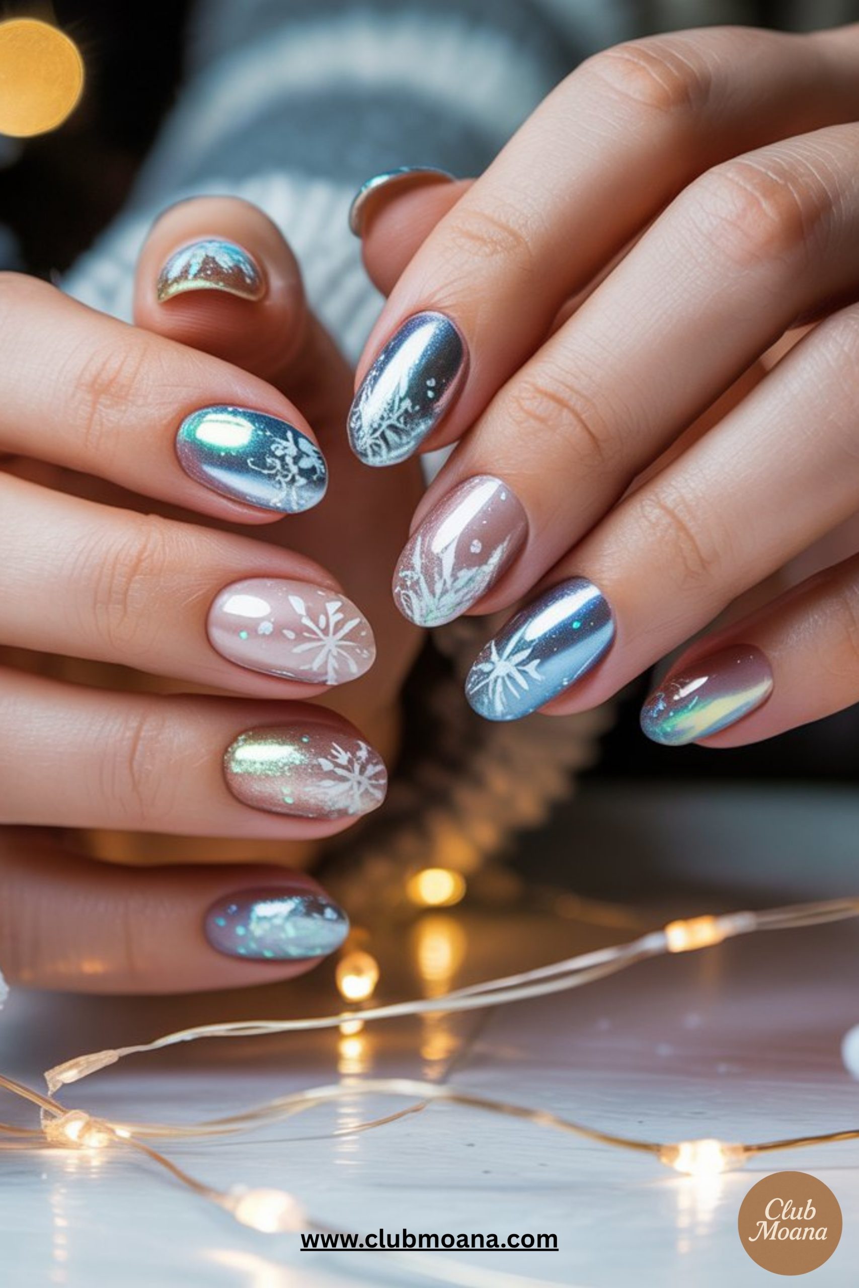 Frosted Nail Designs That Bring Winter Magic to Your Fingertips