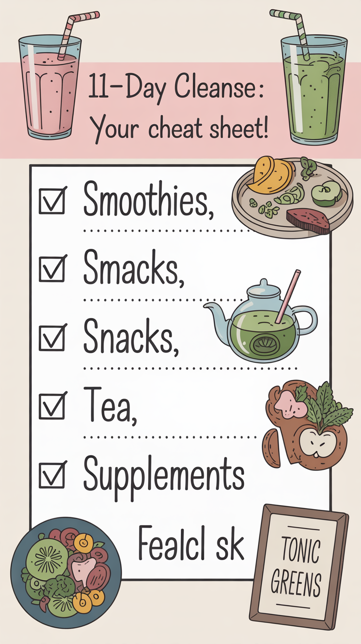 11-Day Cleanse Your Cheat Sheet!
