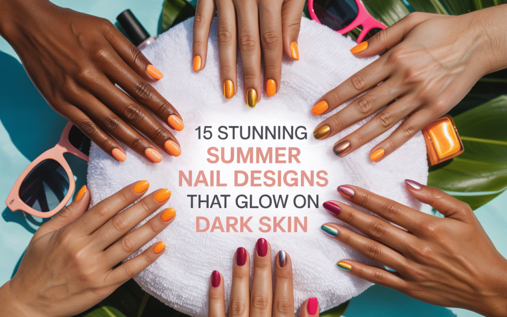 15 Stunning Summer Nail Designs That Glow on Dark Skin