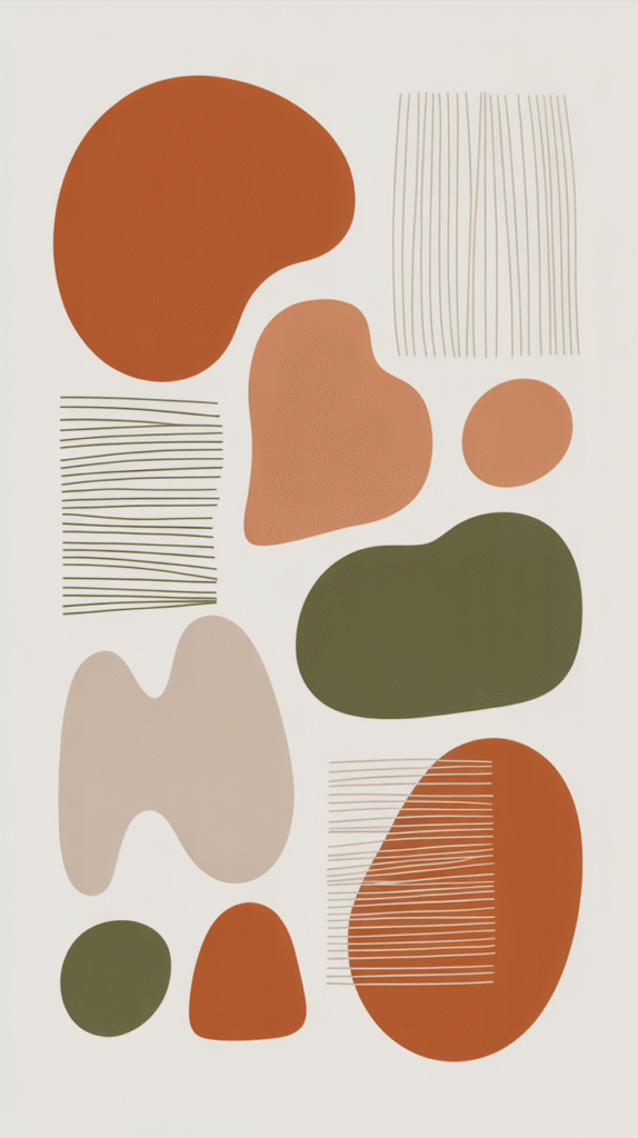 Abstract Shapes in Earth Tones