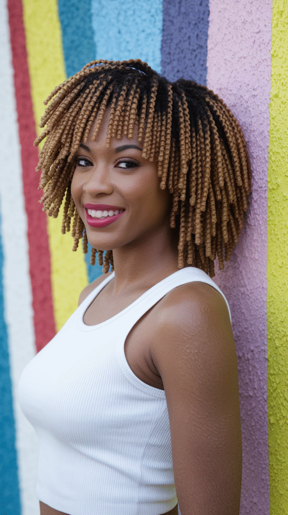 Bouncy Shoulder-Length Coils
