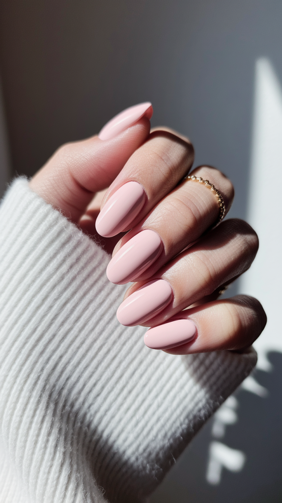 Classic Baby Pink Nails