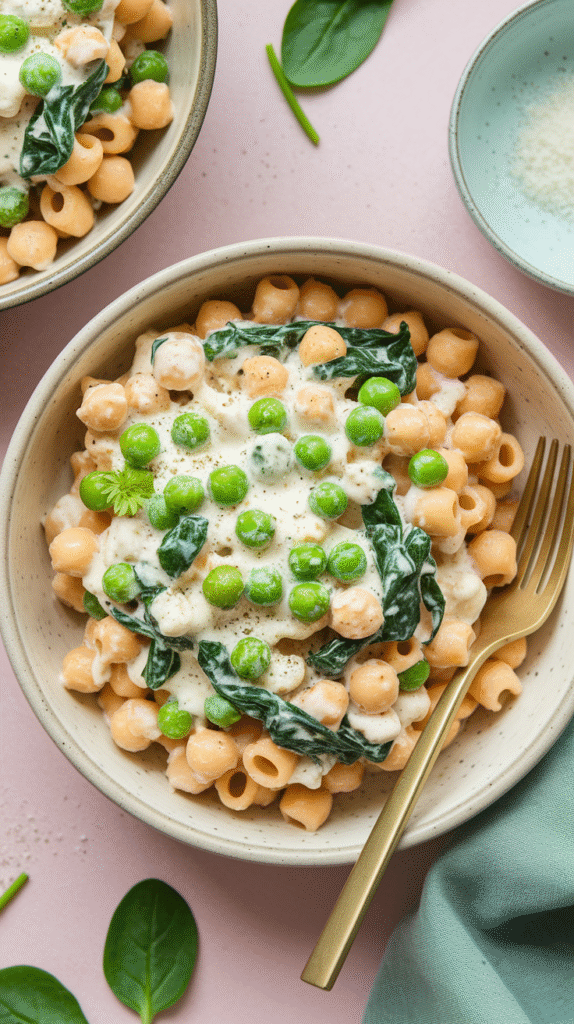 Cottage Cheese & Chickpea Pasta