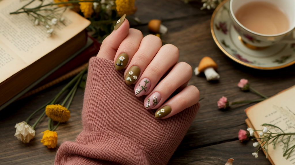 Cottagecore Nails For the Fairytale Vibes