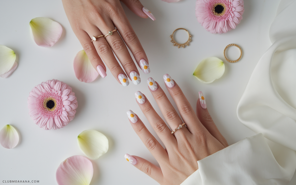 Flower Nail Designs That Are Blooming with Style