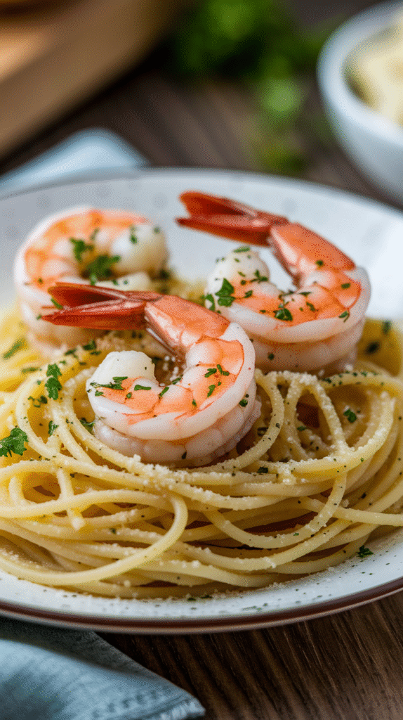 Garlic Butter Shrimp Pasta