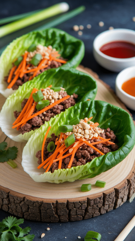 Ground Beef Lettuce Wraps