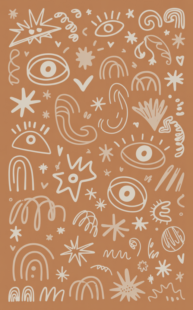 Hand-Drawn Doodles in Neutral Tones