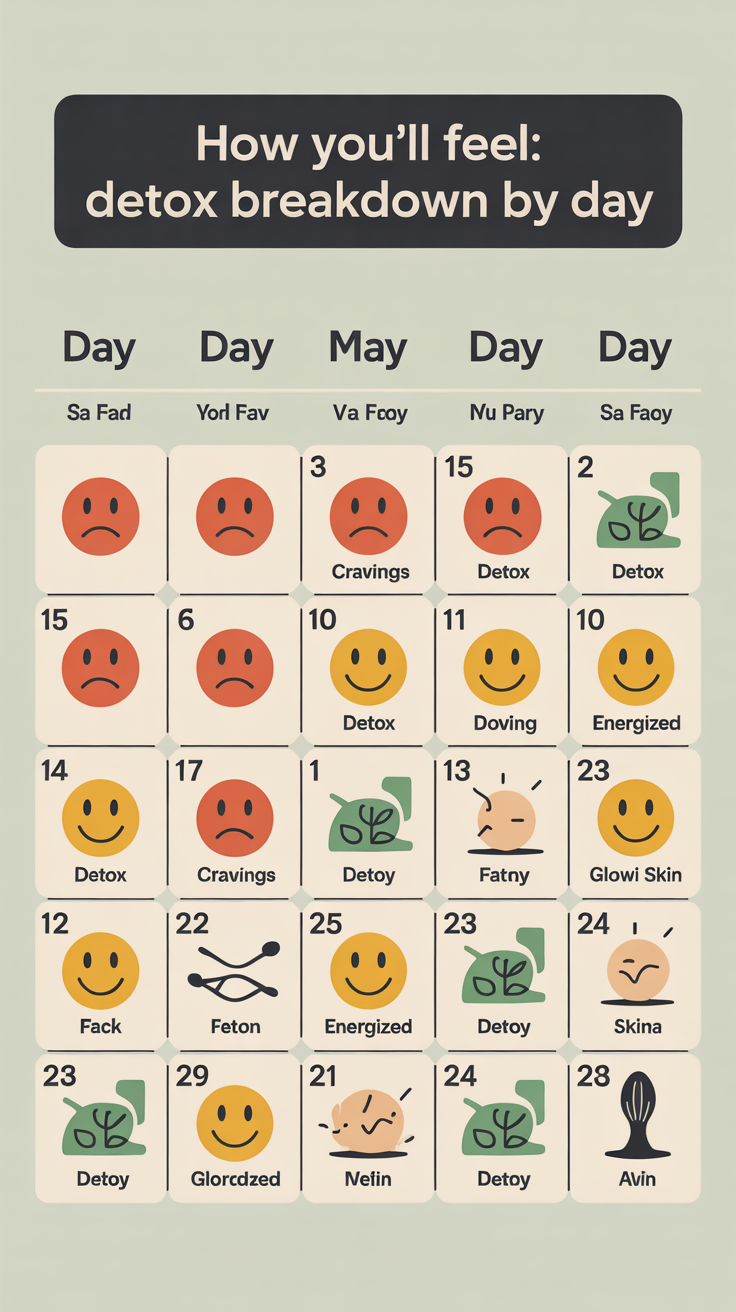 How You’ll Feel Detox Breakdown by Day