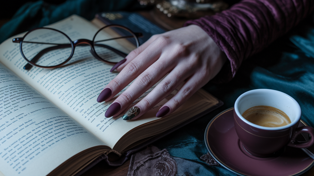 Moody & Dark Academia Nails For When You’re in Your Main Character Feels