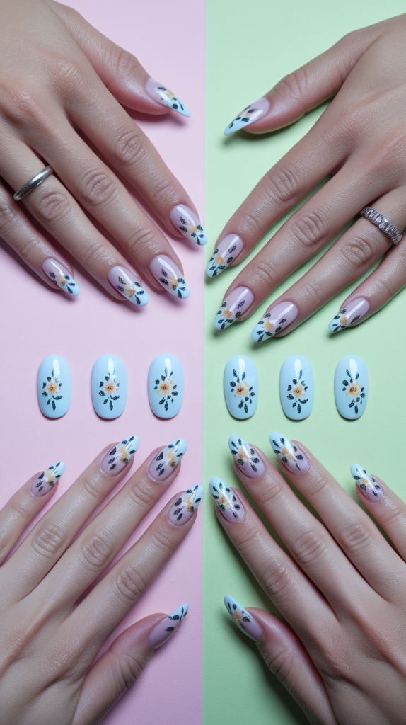 Nail Shapes That Work Best with Floral Designs