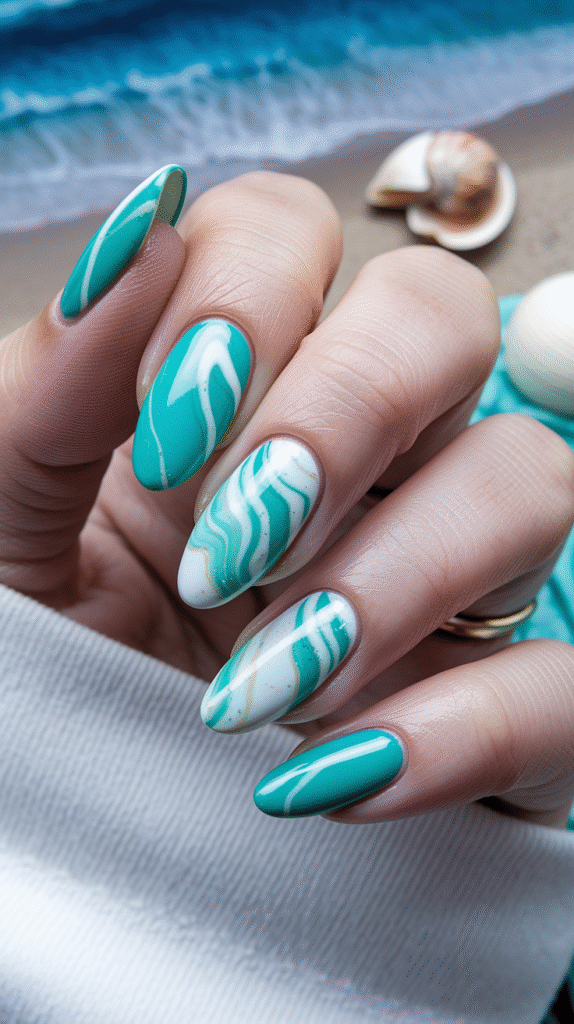 Ocean Marble Waves