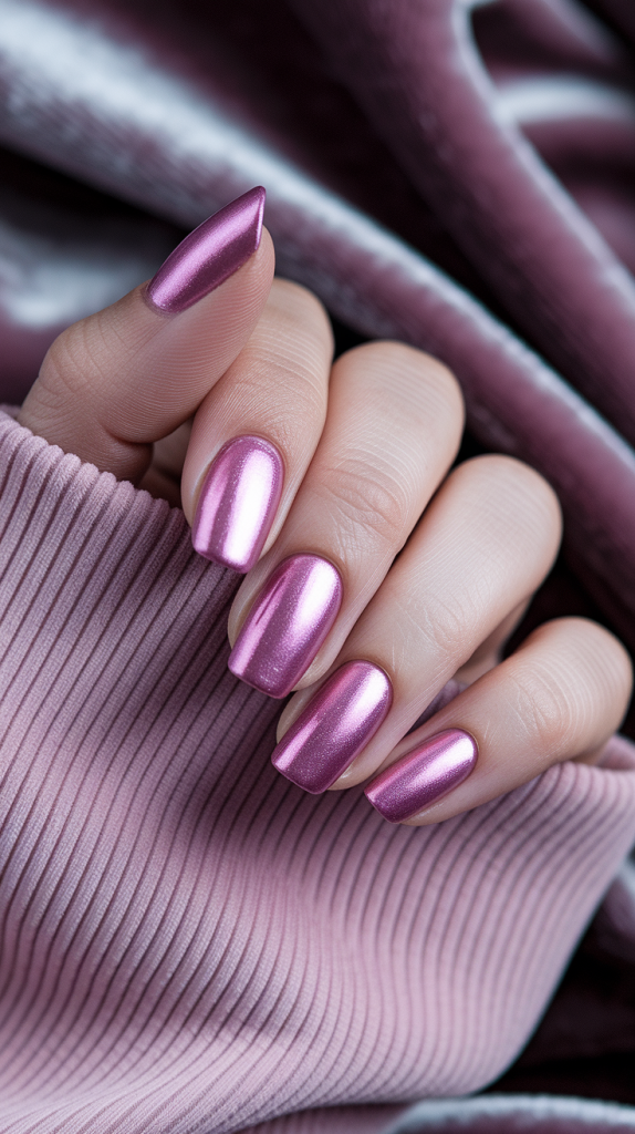 Pink Velvet Nails
