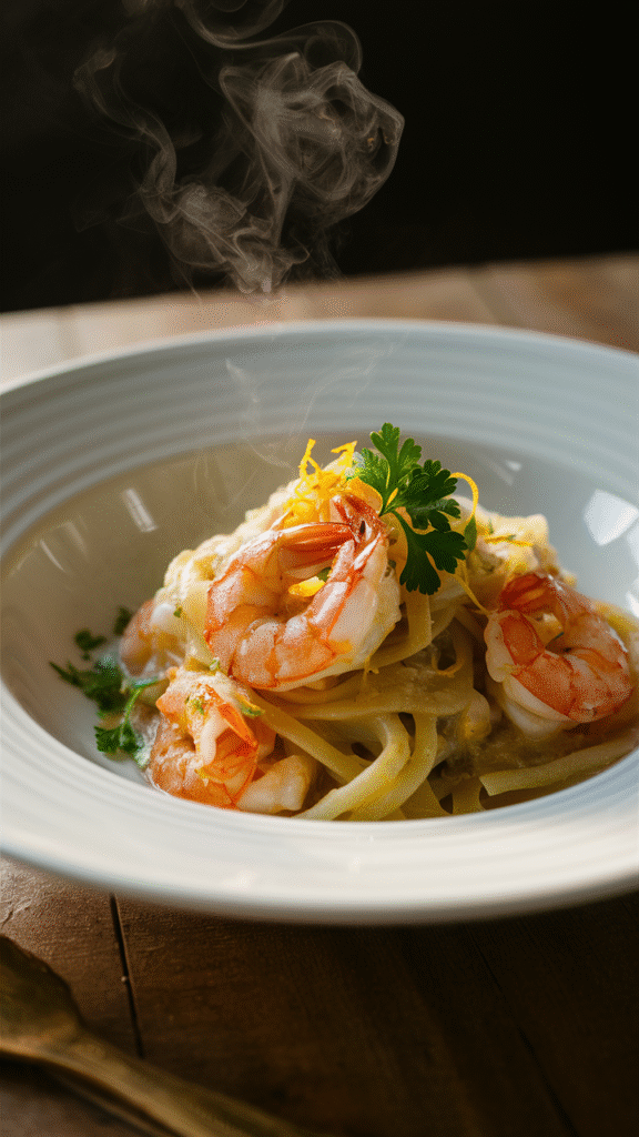 Shrimp Scampi with Lemon Zest