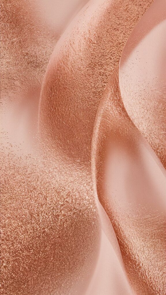 Soft Glitter Fade in Rose Gold