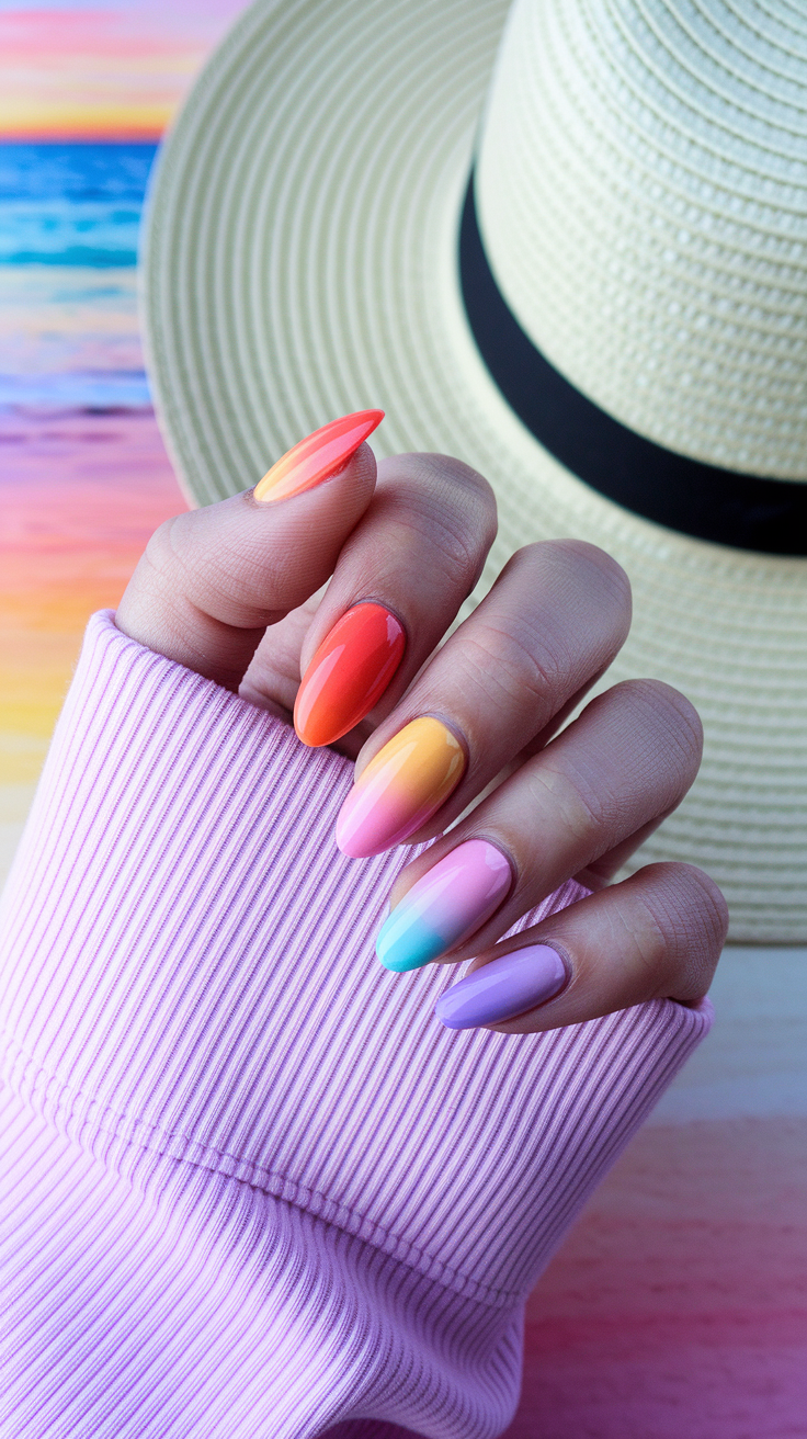 Sunset Gradient Tips