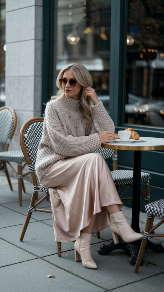 Sweater + Midi Skirt
