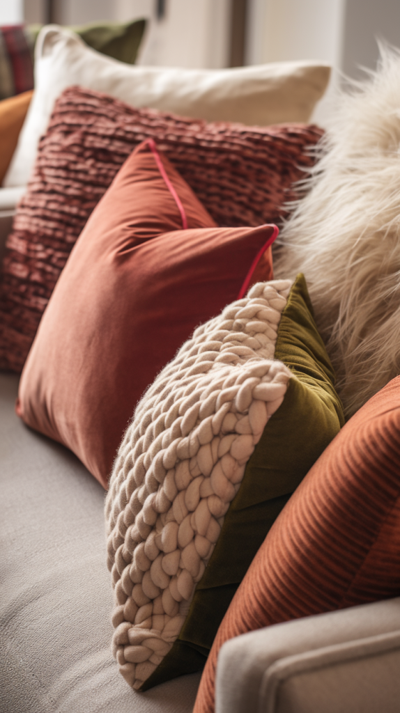Textured Throw Pillows on Everything