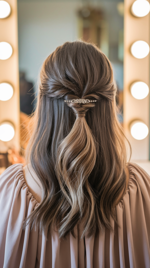 The Half-Up Twist Cute, Quick & Classy