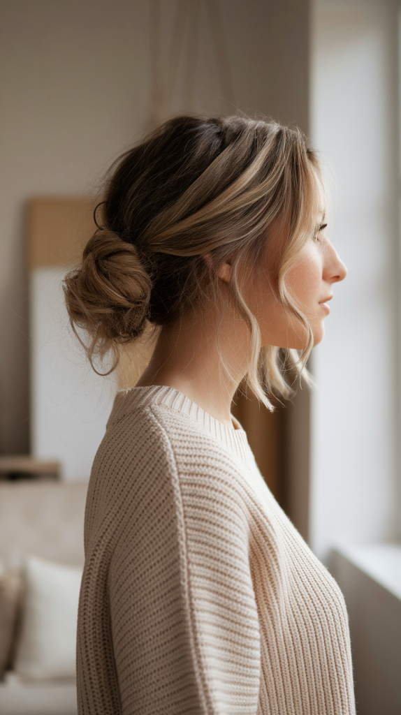 The Low Bun That Doesn’t Scream I Gave Up