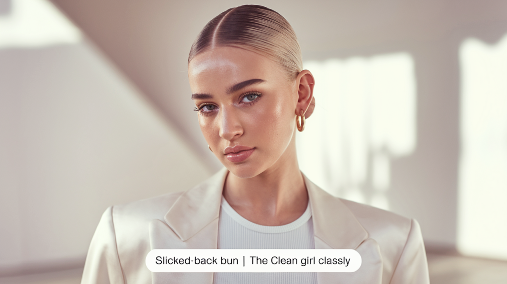 The Slicked-Back Bun Clean Girl Aesthetic in Hair Form