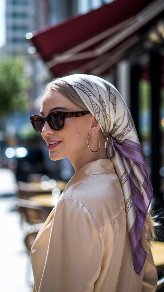 The “Tuck and Go” Scarf Style
