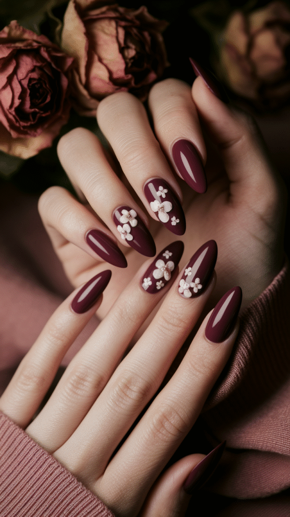 Warm Burgundy Florals
