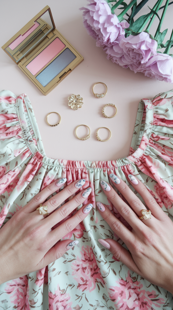 What to Pair With Floral Nails