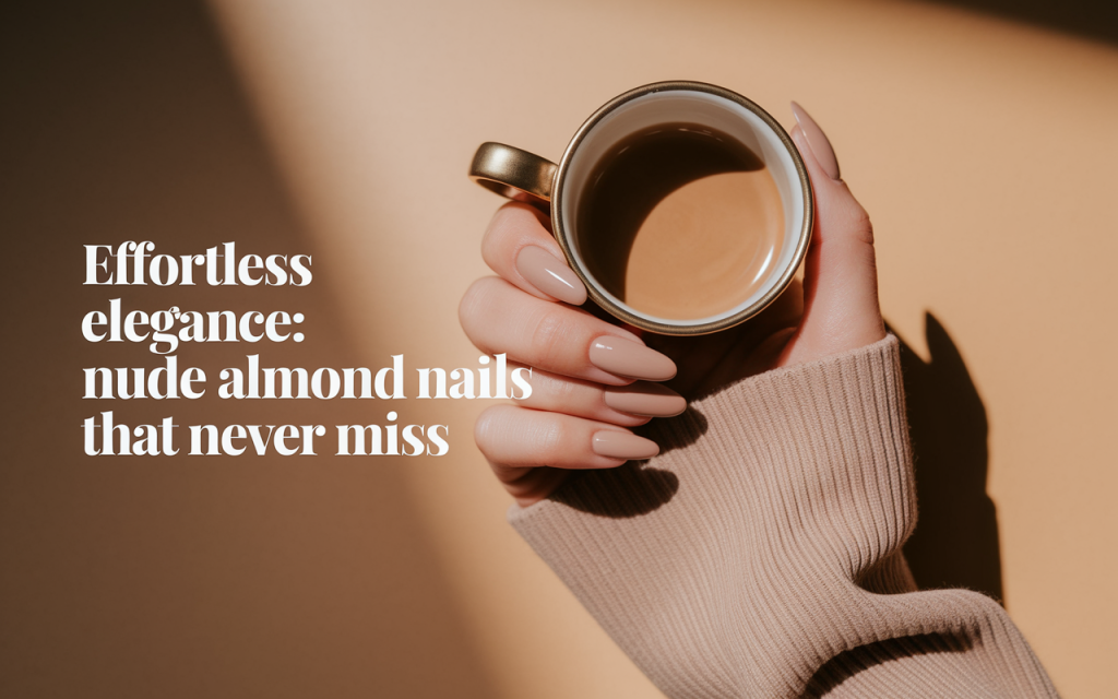 Classic Nude Almond Nails