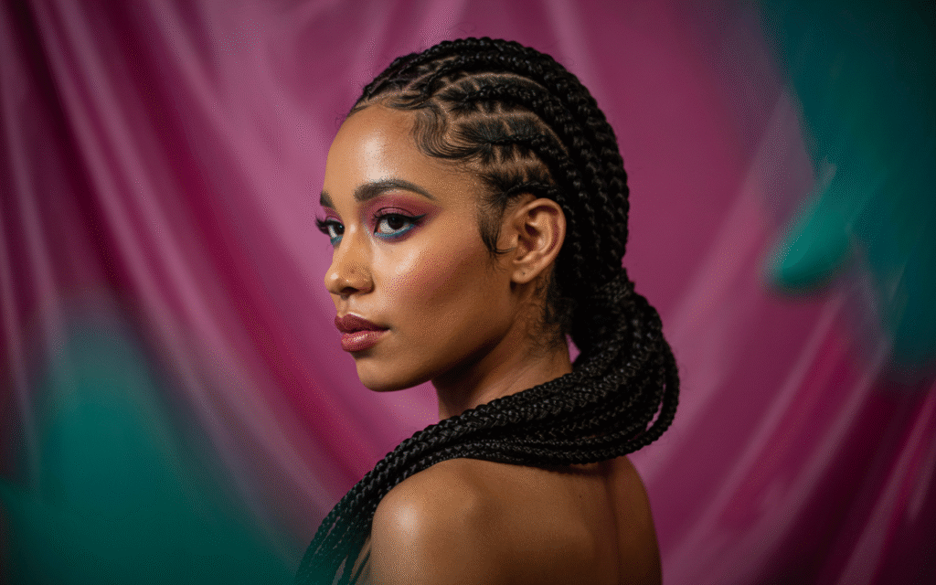 Feed-In Braided Ponytail