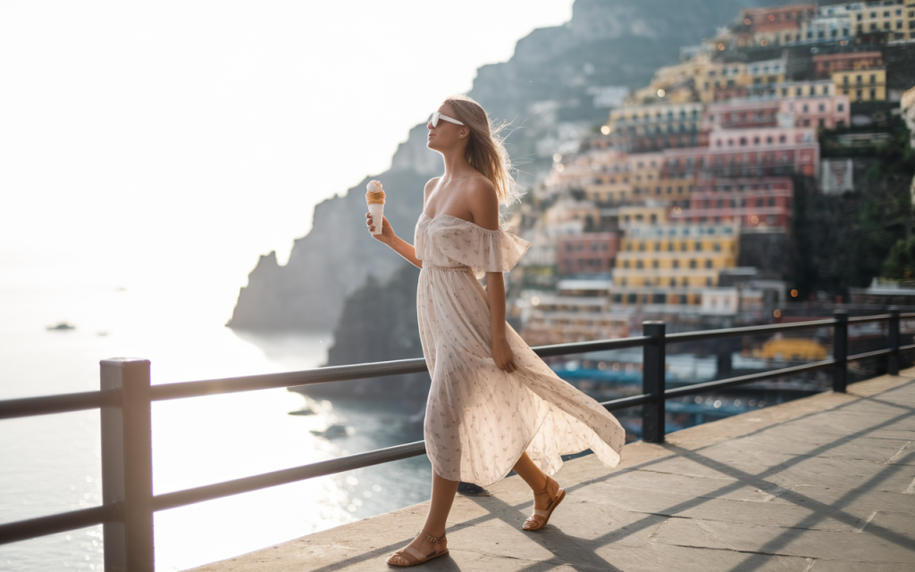 The Flowy White Dress