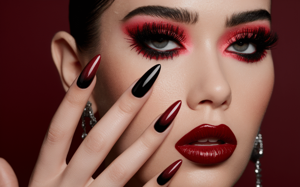 Black and Red Ombré – The Vampy Slay