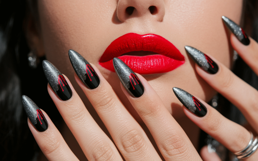 Drip Art Nails – For the Edgy Babe