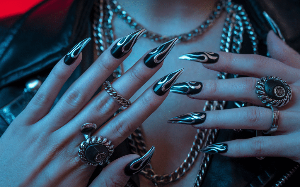 Chrome Flames – Hot Girl Meets Cyberpunk