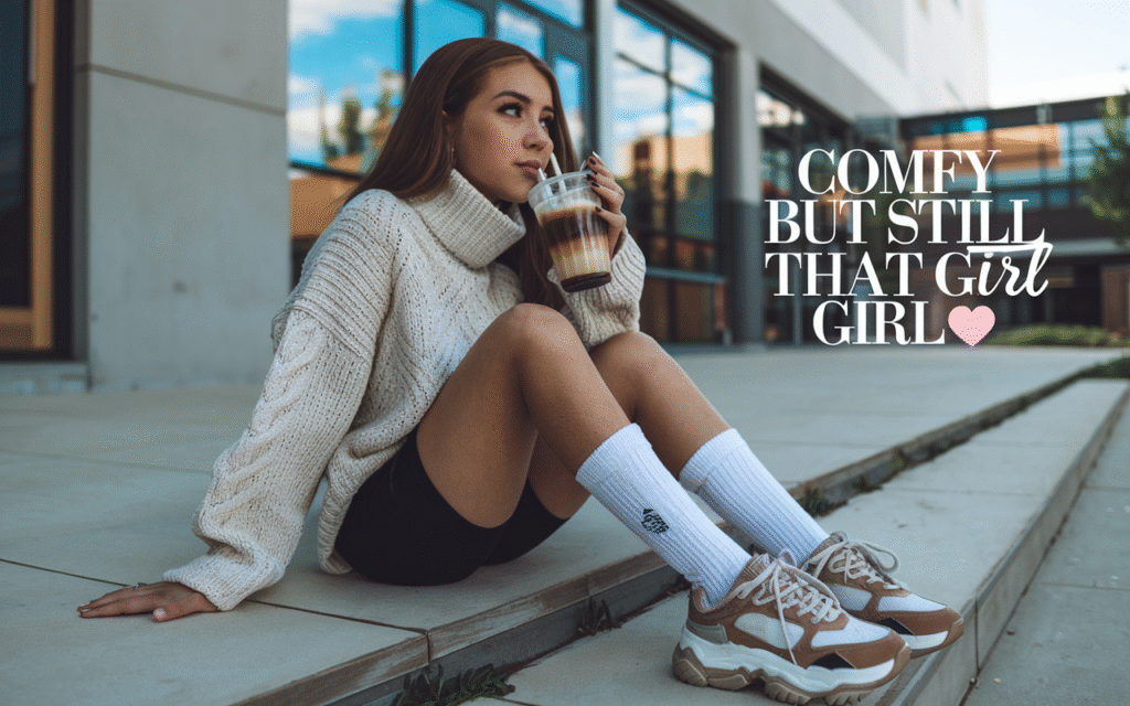 The Oversized Sweater + Biker Shorts Combo