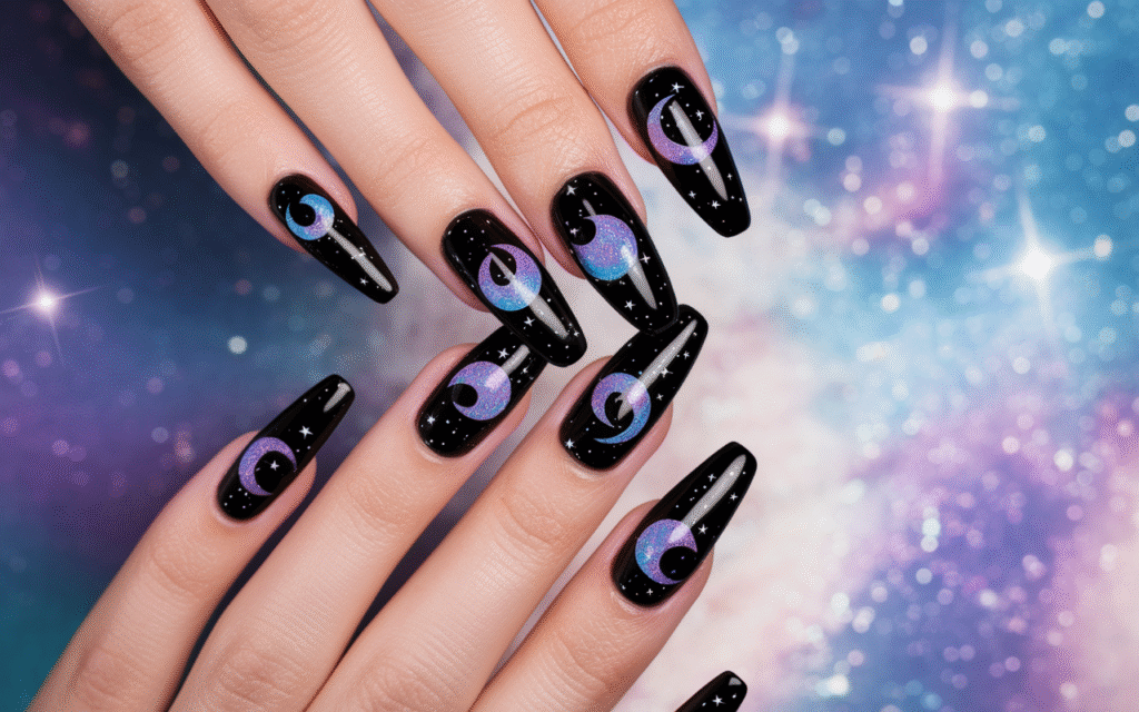 Galaxy Nails – Star of the Night (Literally)