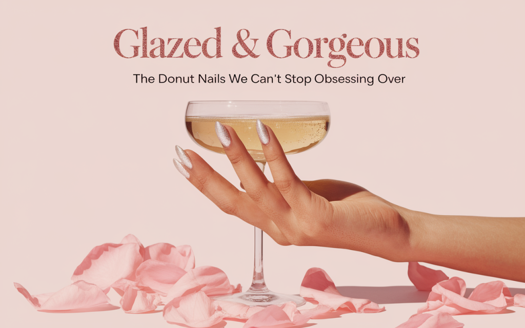 Glazed Donut Almond Nails