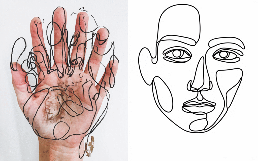 Draw What You See—Blind Contour Style