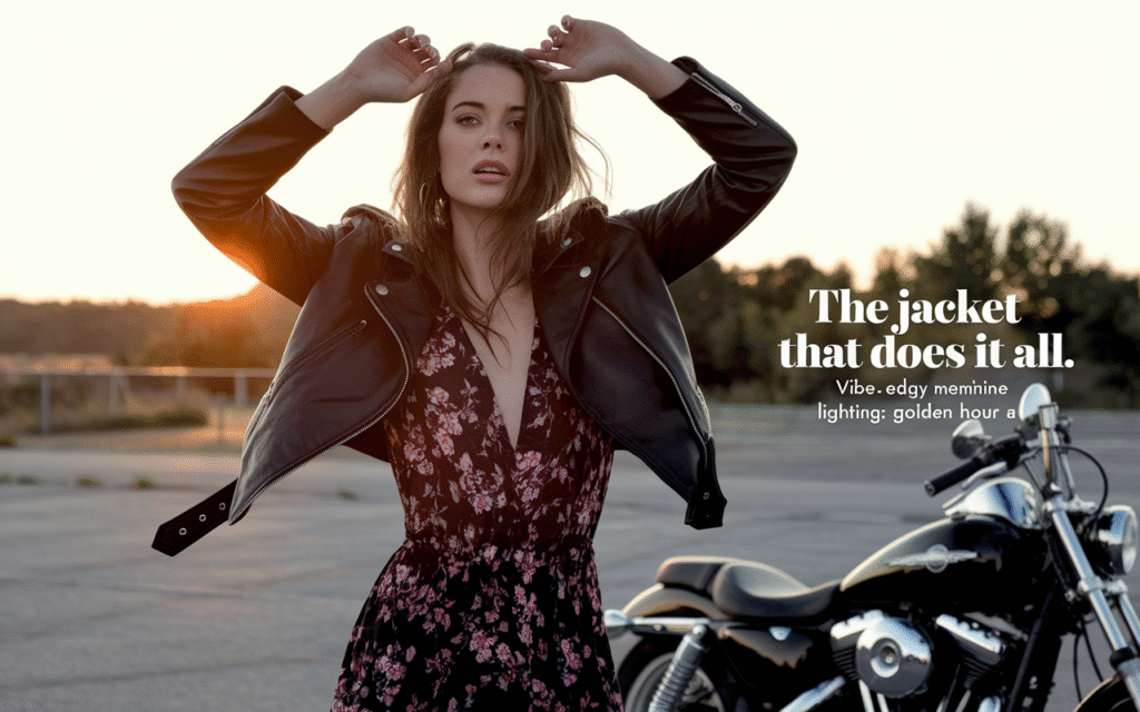 A Leather Jacket That Makes You Feel Like Her