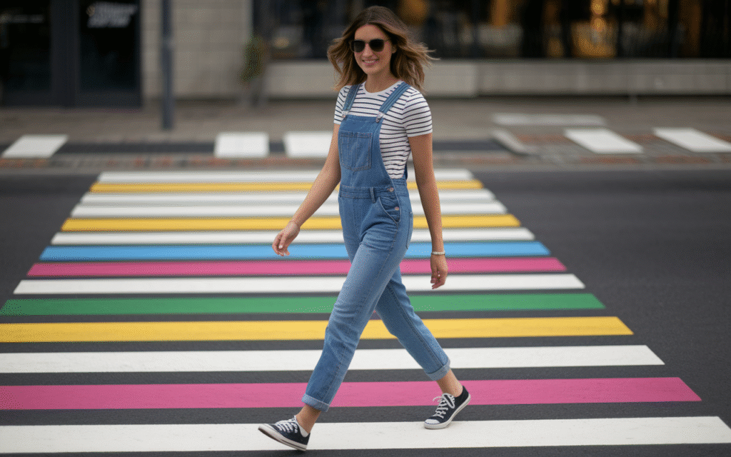 Overalls + Fitted Top