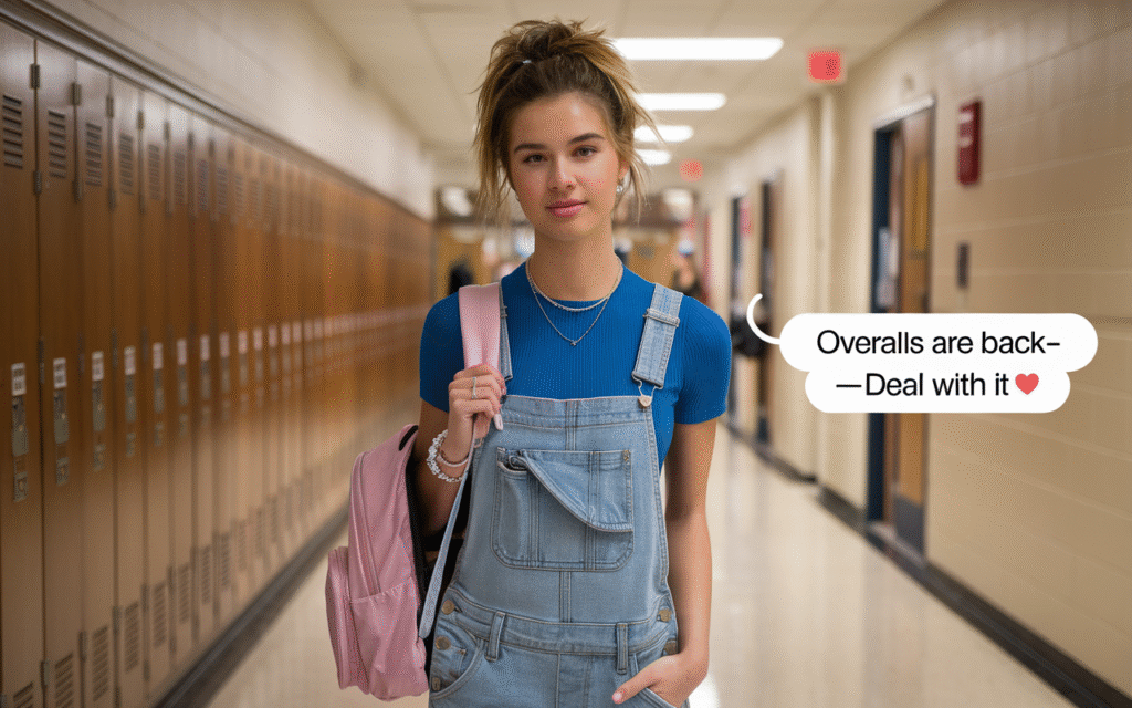 Trendy Overalls + Crop Top