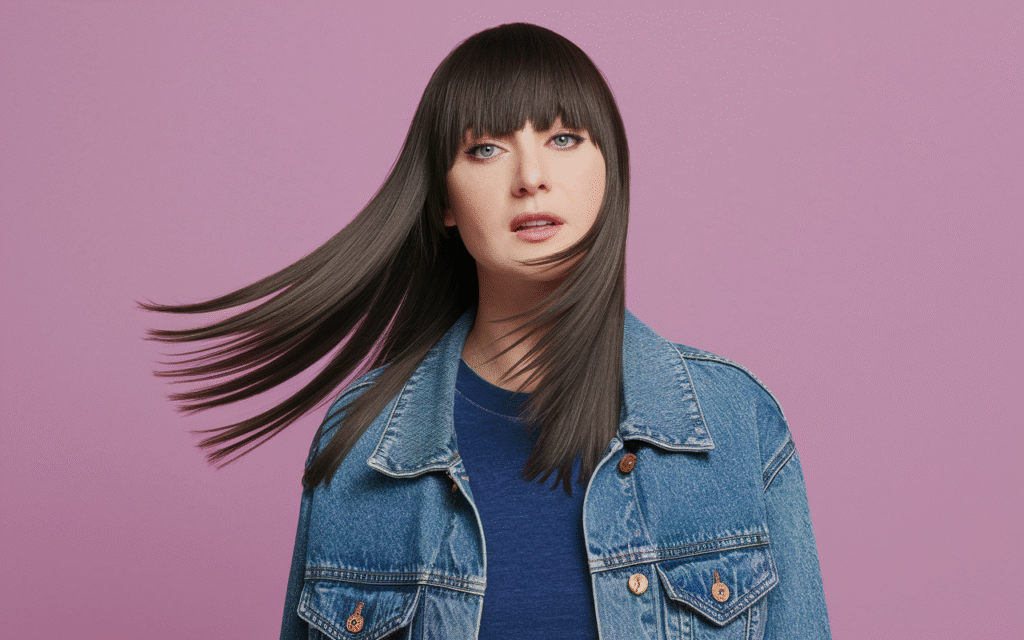 Textured Shag with Side Bangs