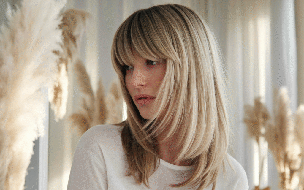 Shag with Curtain Bangs