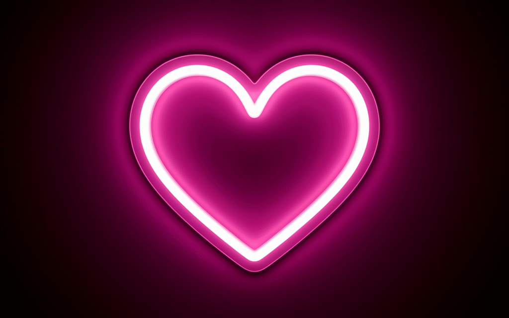 Neon Heart Glow – A Little Sass, A Lotta Glow