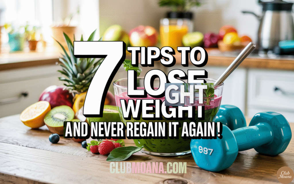 7 Tips To Lose Weight And Never Regain It Again!