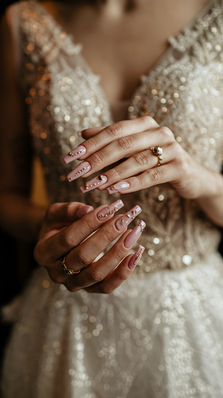 Blush Pink and Gold Foil Combo