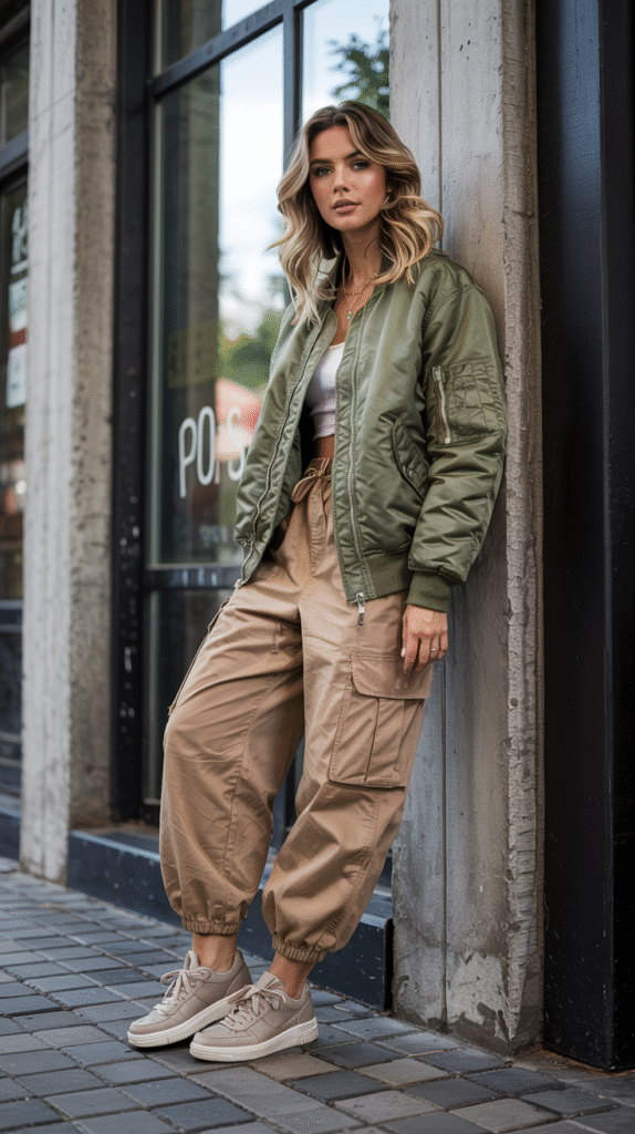 Bomber Jacket + Cargo Pants